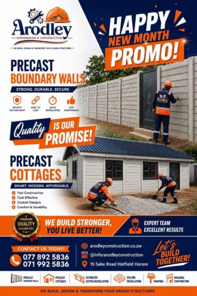 ARODLEY ENGINEERING & CONSTRUCTION! in Gweru
