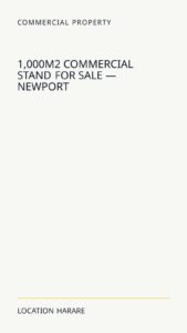 1,000m² Commercial Stand For Sale — Newport