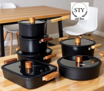 10PCS NONSTICK STOCK POT