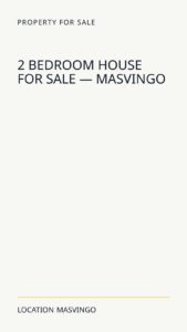 2 Bedroom House For Sale — Masvingo