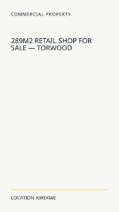 289m² Retail Shop For Sale — Torwood