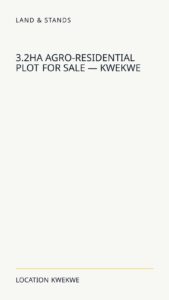 3.2Ha Agro-Residential Plot For Sale — Kwekwe