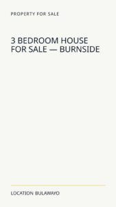 3 Bedroom House For Sale — Burnside