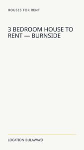 3 Bedroom House To Rent — Burnside
