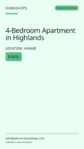 4-Bedroom Apartment in Highlands