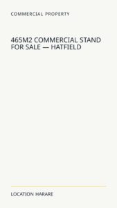 465m² Commercial Stand For Sale — Hatfield