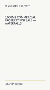 6,000m² Commercial Property For Sale — Waterfalls