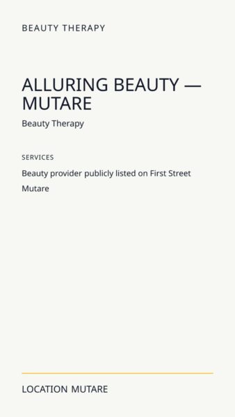 Alluring Beauty — Mutare in Mutare