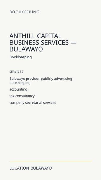 Anthill Capital Business Services — Bulawayo in Bulawayo