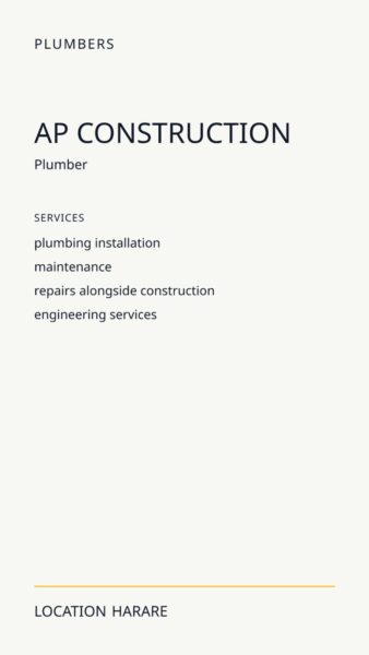 AP Construction in Harare
