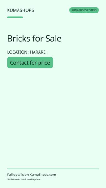 Bricks for Sale in Harare