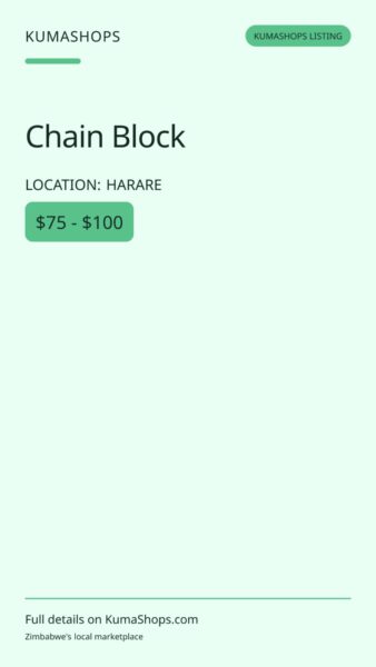Chain Block in Harare