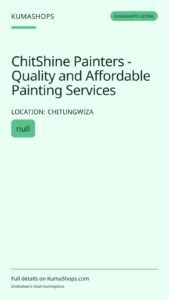 ChitShine Painters - Quality and Affordable Painting Services