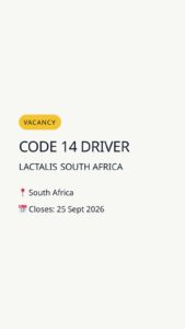 Code 14 Driver — South Africa