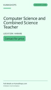 Computer Science and Combined Science Teacher