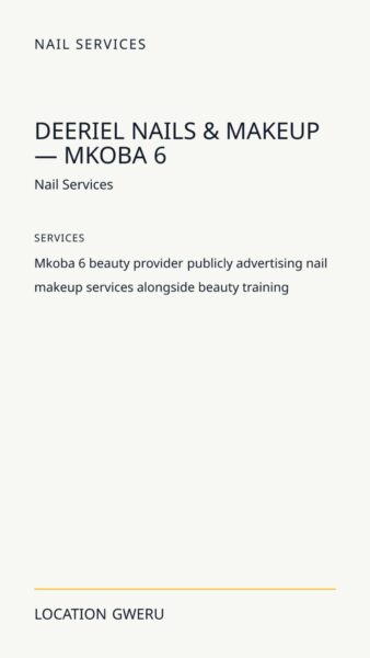 DeeRiel Nails & Makeup — Mkoba 6 in Gweru