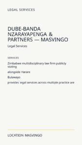 Dube-Banda Nzarayapenga & Partners — Masvingo
