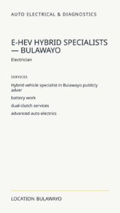 E-HEV Hybrid Specialists — Bulawayo