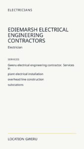 Ediemarsh Electrical Engineering Contractors