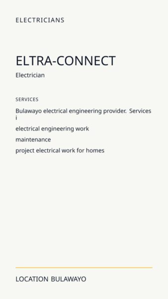 Eltra-connect in Bulawayo