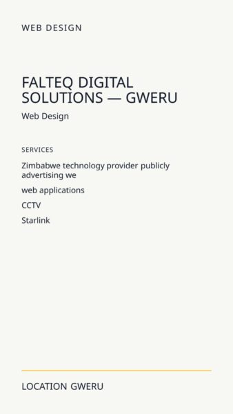 FALTEQ Digital Solutions — Gweru in Gweru