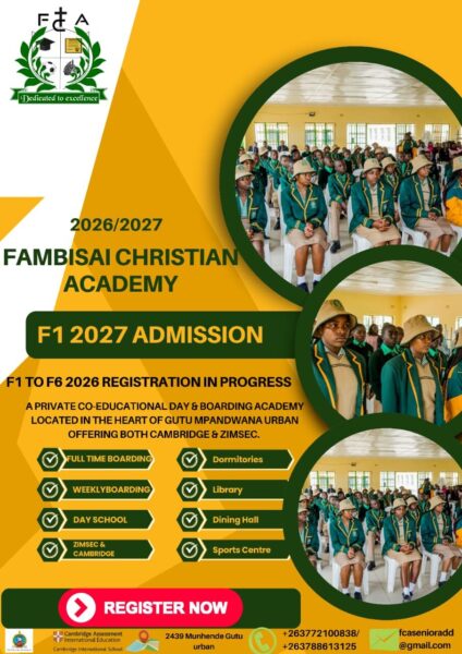 Fambisai Christian Academy in Gutu
