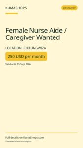 Female Nurse Aide / Caregiver Wanted