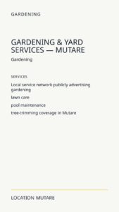 Gardening & Yard Services — Mutare