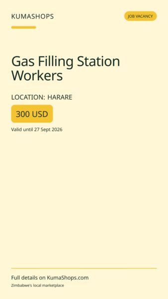 Gas Filling Station Workers in Harare