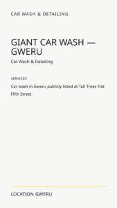 Giant Car Wash — Gweru