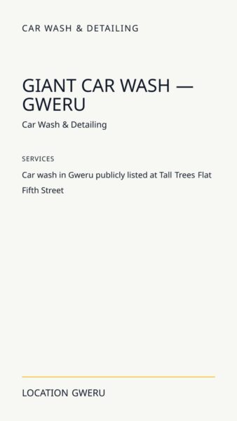 Giant Car Wash — Gweru in Gweru