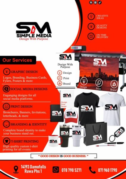 Graphic Design and Printing Services in Harare