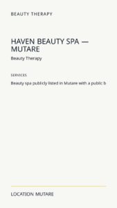 Haven Beauty Spa — Mutare