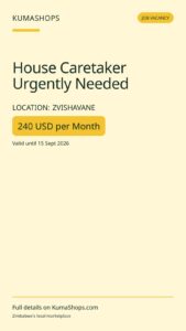 House Caretaker Urgently Needed