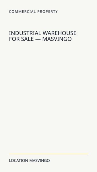 Industrial Warehouse For Sale — Masvingo in Masvingo