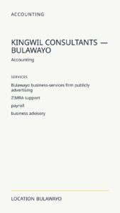 Kingwil Consultants — Bulawayo