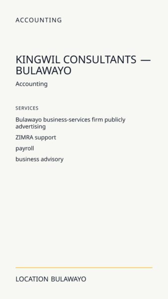 Kingwil Consultants — Bulawayo in Bulawayo