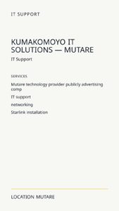 Kumakomoyo IT Solutions — Mutare