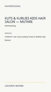 Kuts & Kurlies Kids Hair Salon — Mutare