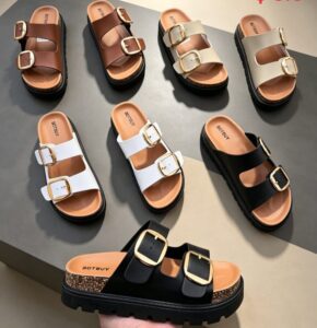 Ladies chunky slides