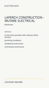 Laperch Construction - Mutare Electrical