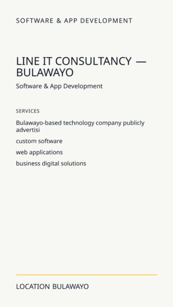 Line IT Consultancy — Bulawayo in Bulawayo