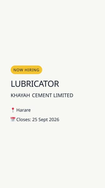 Lubricator — Harare in Harare