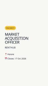 Market Acquisition Officer — Harare