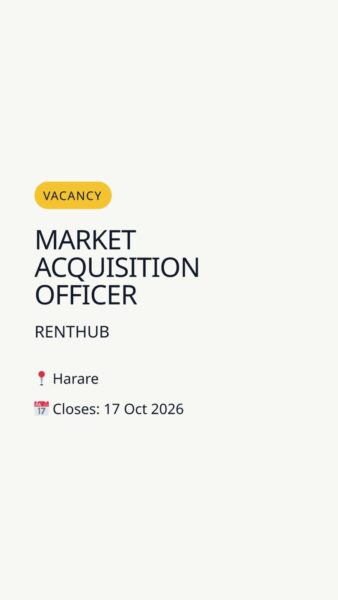 Market Acquisition Officer — Harare in Harare