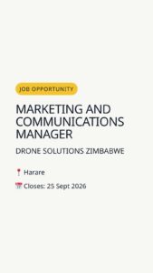 Marketing and Communications Manager — Harare