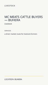 MC Meats Cattle Buyers — Buhera