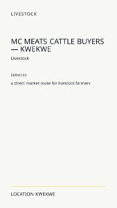 MC Meats Cattle Buyers — Kwekwe