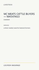 MC Meats Cattle Buyers — Masvingo