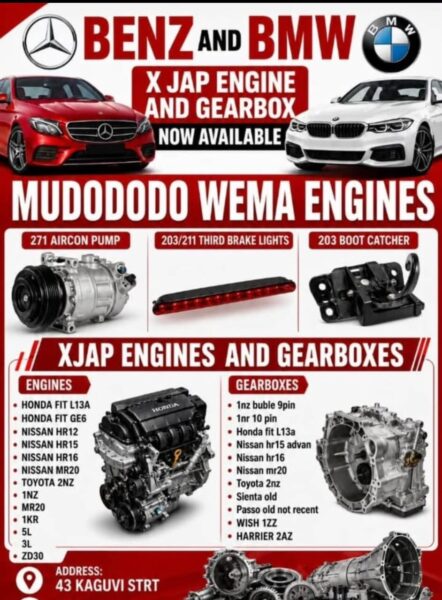 Motor Spares Available in Harare